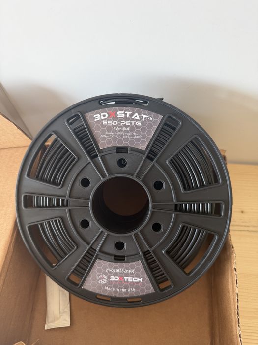 Filament imprimantă 3D 3DXSTAT ESD-PETG Black 2.85mm 750g – Nou