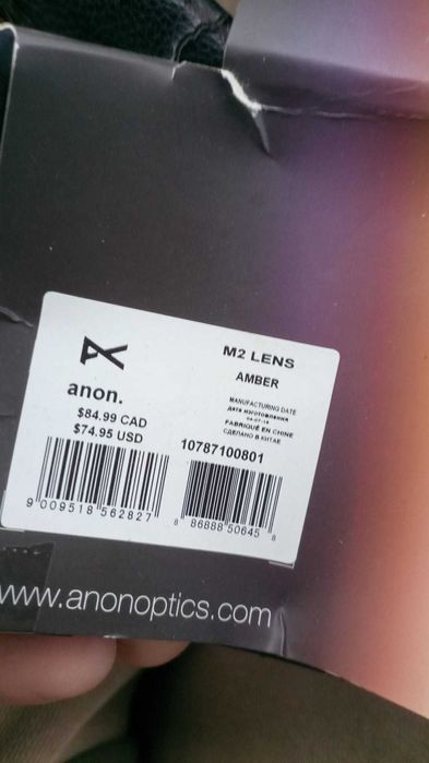 Lentile Anon M2 - Amber