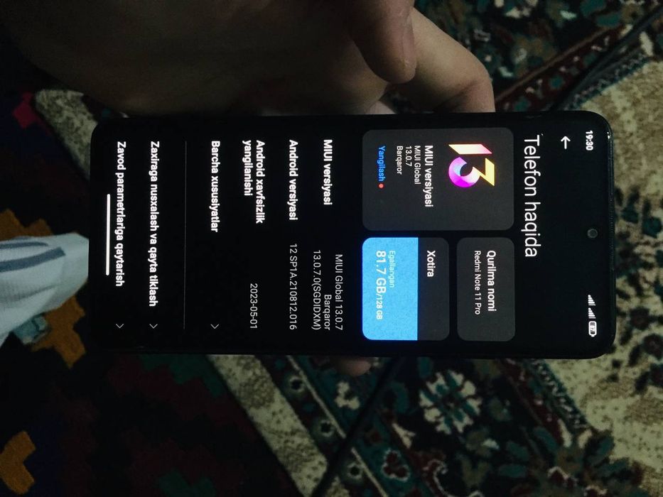 Telefon:Redmi Note 11pro