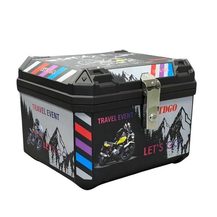 Куфар за мотоциклет / кутия за Мотор / багажник / 57L /  44 × 37 × 33 см / Заключване с ключ / 2 РАЗЛИЧНИ МОДЕЛА