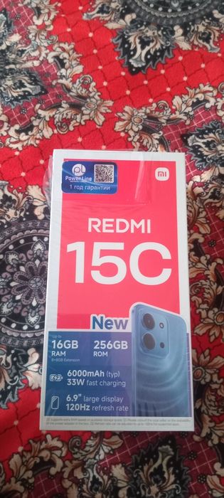 Redmi 15C. 8 gb  256gb rom