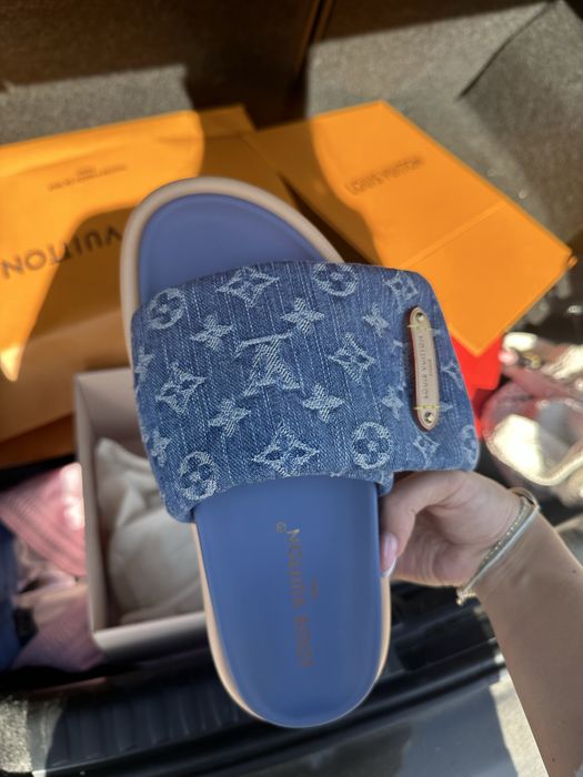 Чисто нови чехли Louse Vuitton