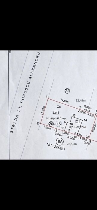 Vând teren în spate la Auchan Titan cu Autorizație de construire