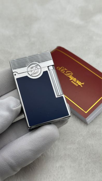 St.Dupont синя стоманена запалка