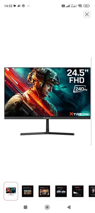 Игровой монитор 24" 240Hz ips