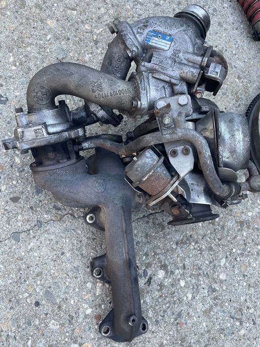 Biturbo bmw seria 1 123d 204 cai bi turbo turbine bmw x1 2.3d 2.0d n47