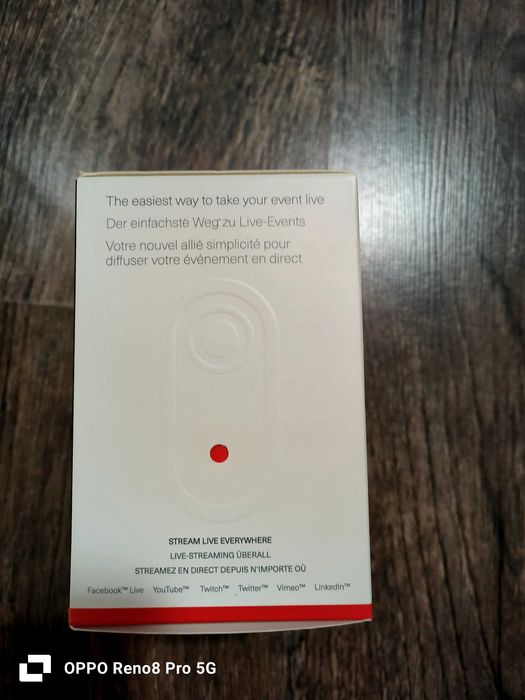 Logitech Mevo start stream live camera