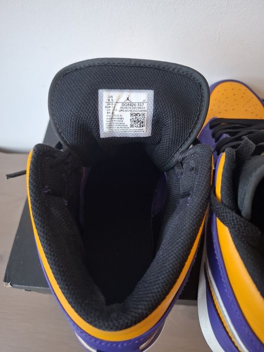 Nike Air Jordan 1 mid, Lakers