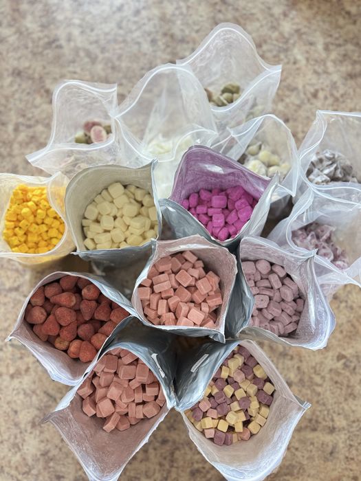 Сублимированные фрукты и мороженое