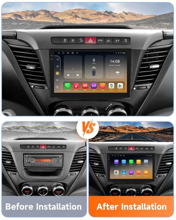 Мултимедия 9″ Android 14 за IVECO DAILY III CARPLAY навигация RDS DSP