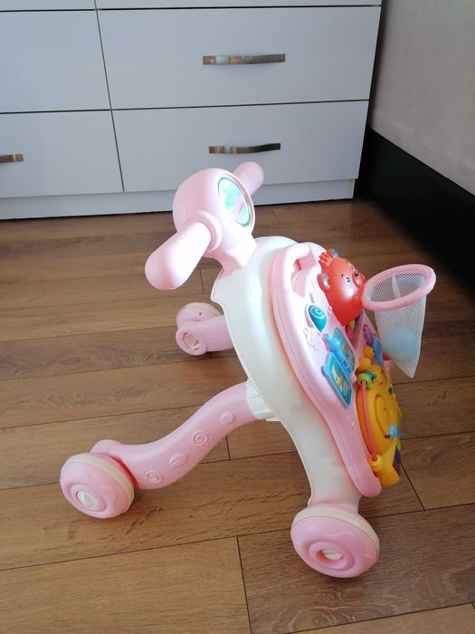 Бебешка проходилка 3 в 1 Chipolino - Мече, розова