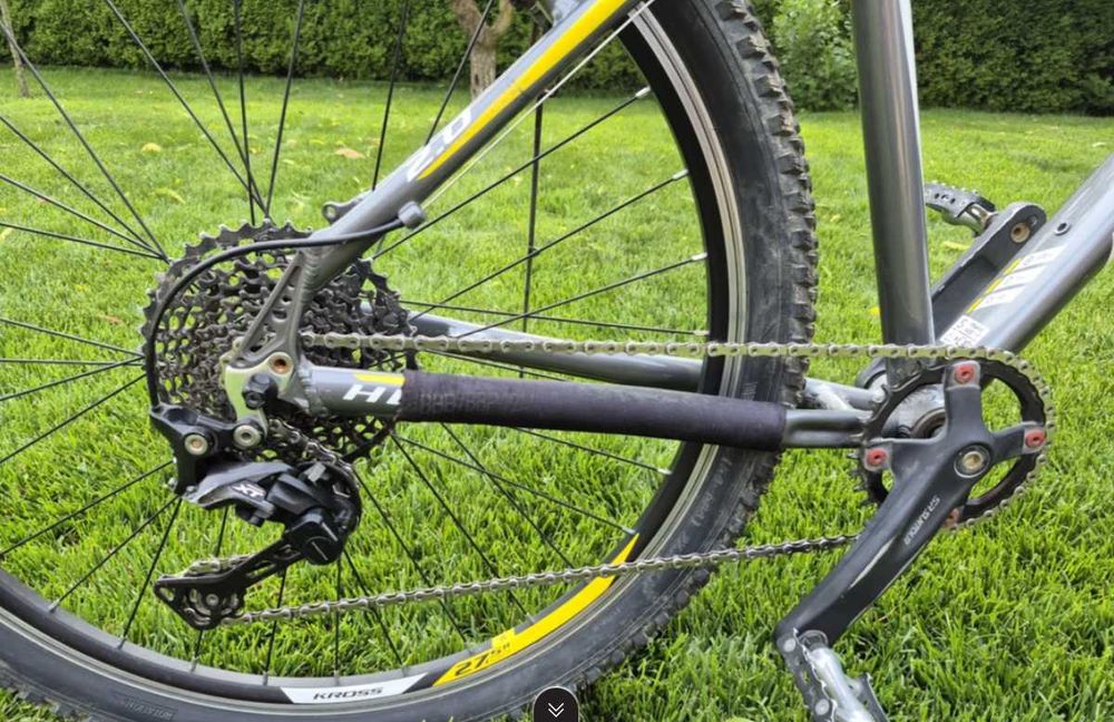 Bicicleta KROSS HEXAGON 2.0 27.5" Gri-Galben Marimea S (17 inci)