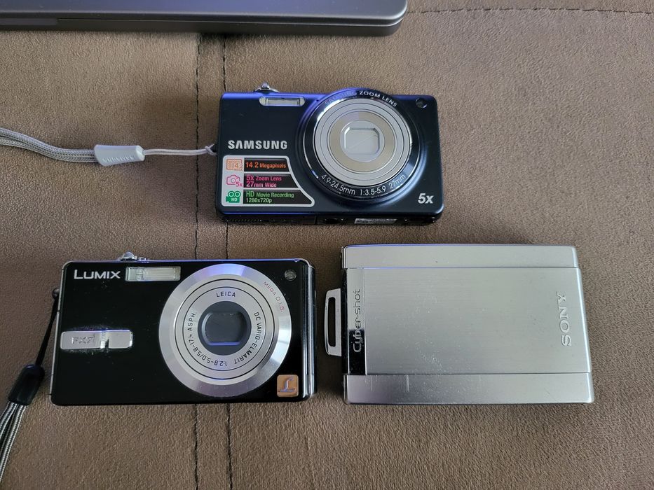 Три фотоапарата Sony/Samsung и Panasonic
