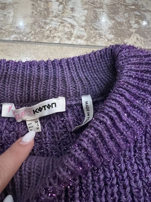 Лилав пуловер Koton