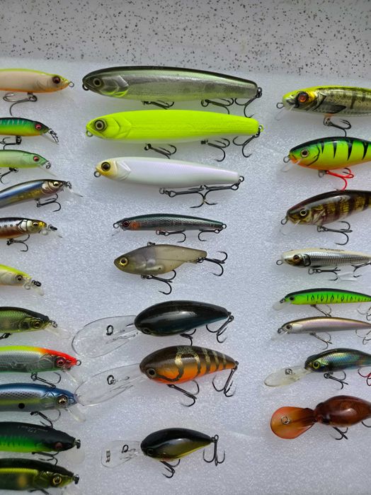 Megabass , Illex, Shimano, Daiwa, Osp , Evergreen