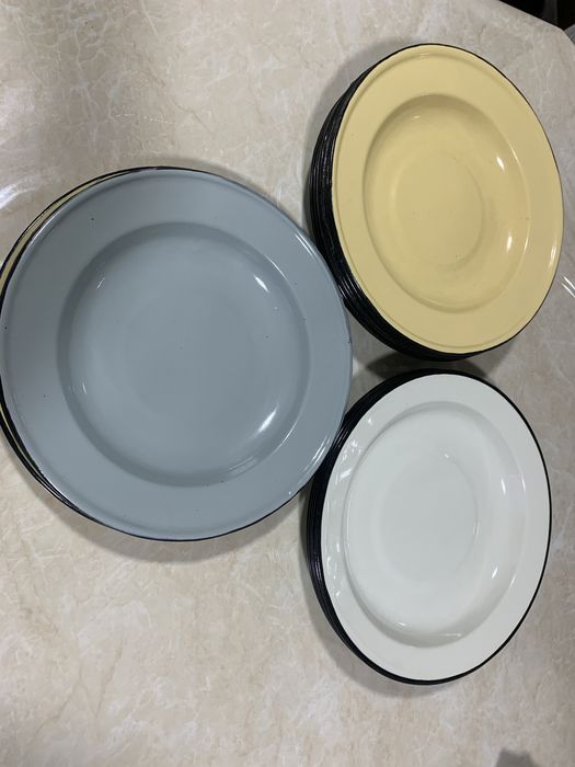 Тарелки металлические. Темир лаган