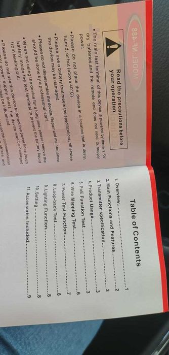 RJ45 POE тестер , POE тестер