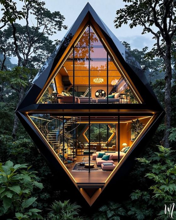 A-frame uyning tashqi konturi 300 $/m² dan