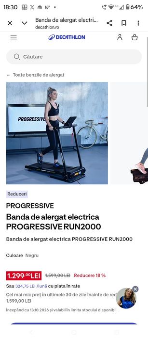 Banda de alergat electrica Progressive Run 2000