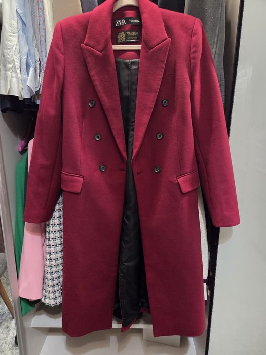Чисто ново,без етикет,вълнено палто ZARA MANTECO