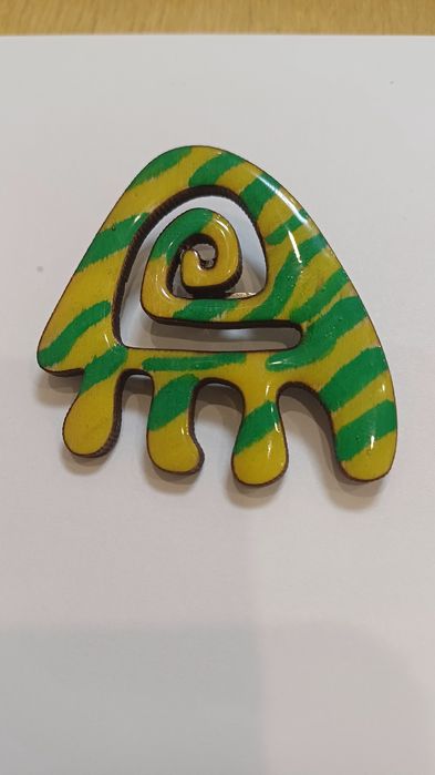 Этно брошь ұлттық нақыш