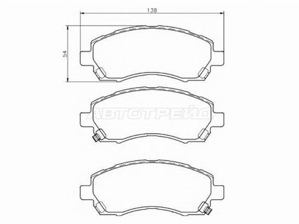 Колодки тормозные Subaru Impreza
