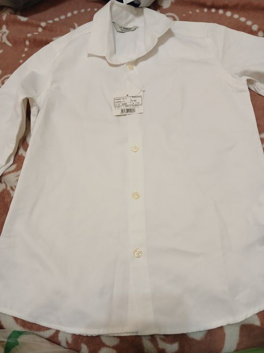 Белая рубашка школьная для мальчика