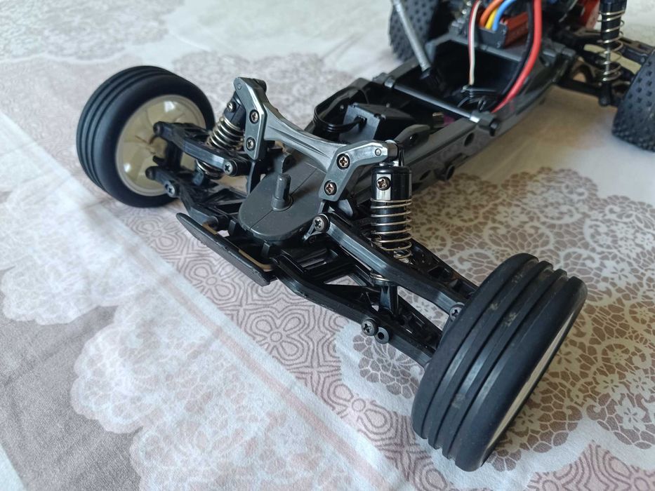 Radiomodel asamblat Tamiya #58587 DT-03 „Neo fighter buggy” (fără electronice)