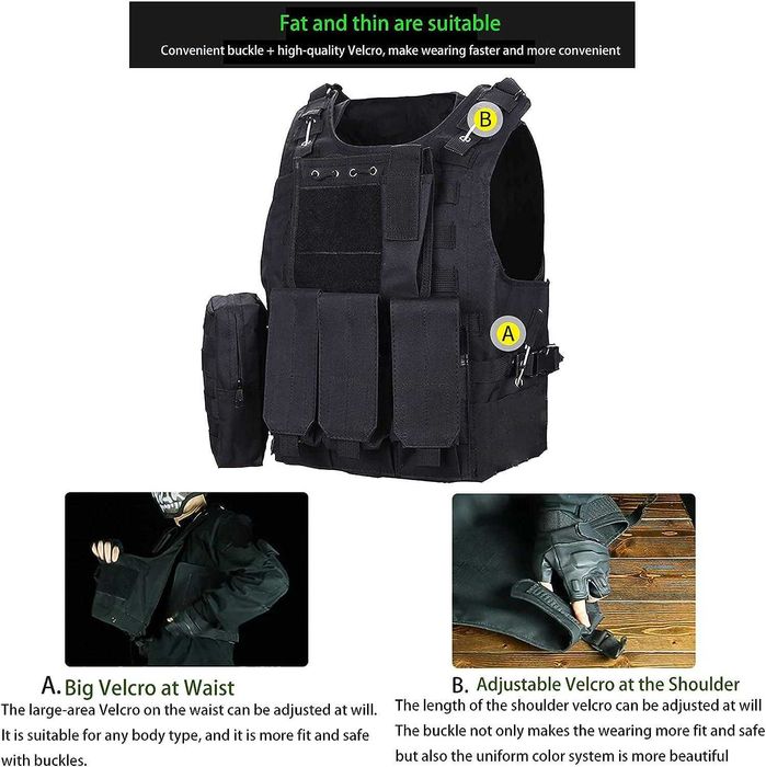 Еърсофт Тактическа Жилетка MOL система Airsoft Tactical Vest