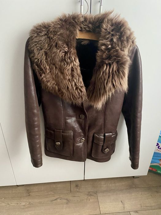 Geaca de piele cu blanita