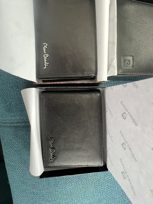Портфейли Pierre Cardin. 4 модела.Нови,естествена кожа,етикети,кутии,