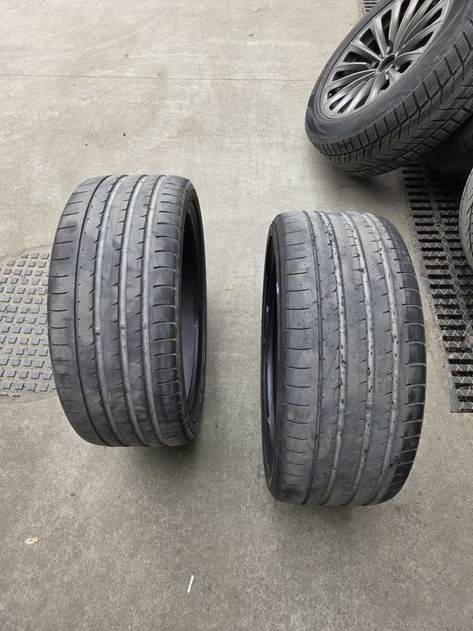 4 летни гуми Yokohama advan sport v105 dot 11.2021. Предни 245/35/20, Задни 275/30/20. Грайфер 4мм
