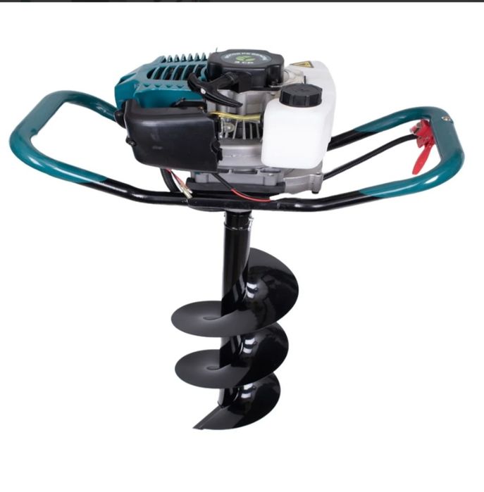 Motoburghiu de pamant Gospodarul Profesionist ED520, 3 CP, foreza pamant cu 3 burghie incluse 100 mm, 150 mm, 200 mm