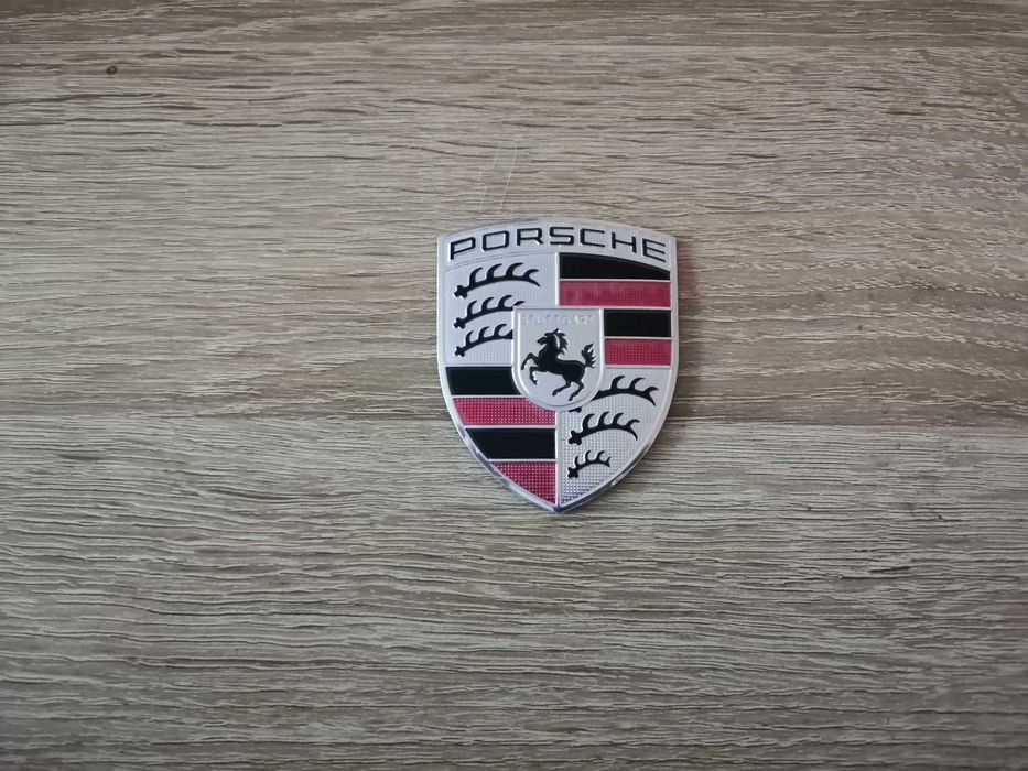 алуминиев сив стикер Порше Porsche