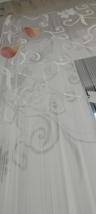 Тюль на кухню красота