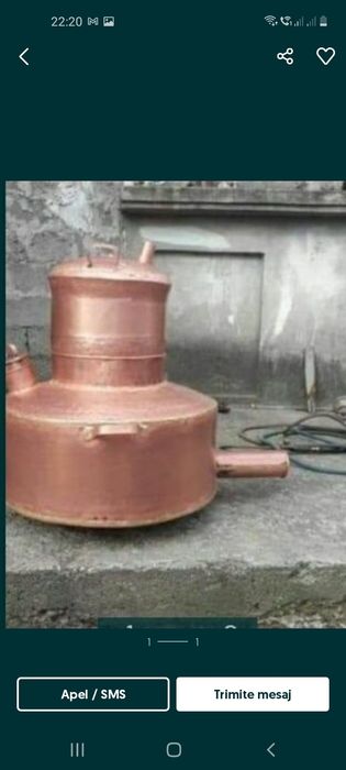 Vand cazan de țuică din cupru alimentar