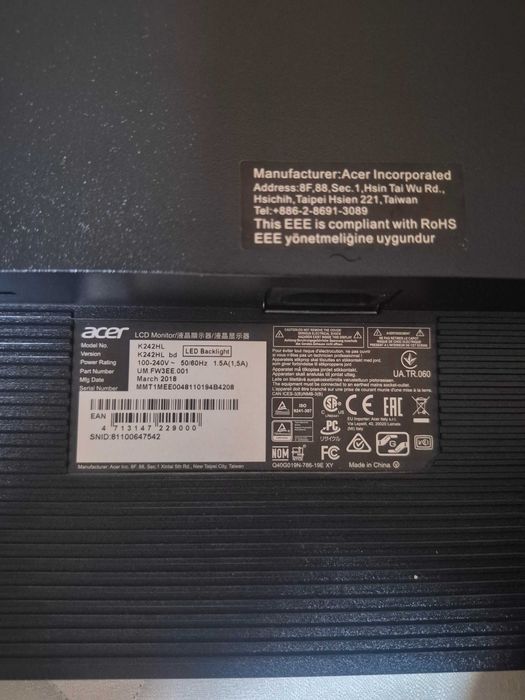 Монитор ACER 24 inch