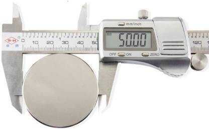 Magnet puternic neodim disc rotund 50x20mm cu suprafata nichelata
