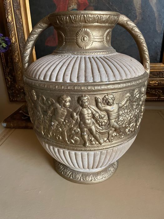 Superba amfora napoletana, foarte veche, marcata, Italia