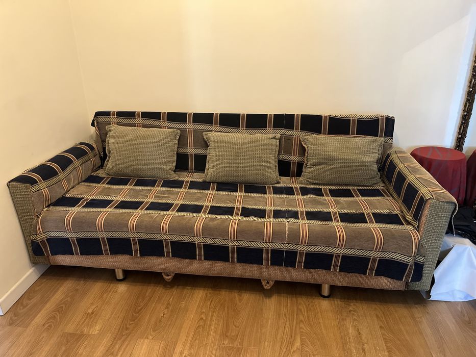 Диван еврокнижка после профессиональной чистки