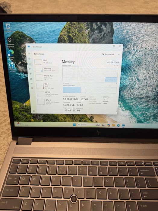 HP ZBook Fury 15 G8 / i7-11850H / 16GB / NVidia T1200 4GB / SSD 512GB – NOU