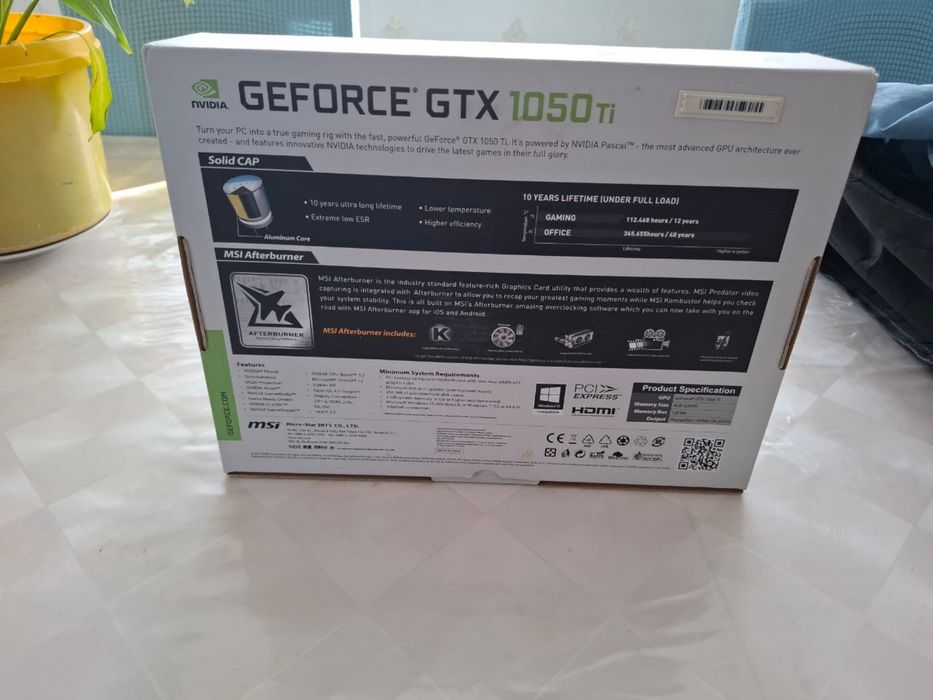 Видио карта Gtx 1050Ti msi 4gt