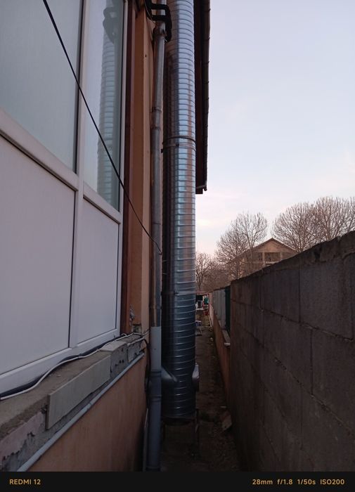 Cos de fum din inox dublu izolat