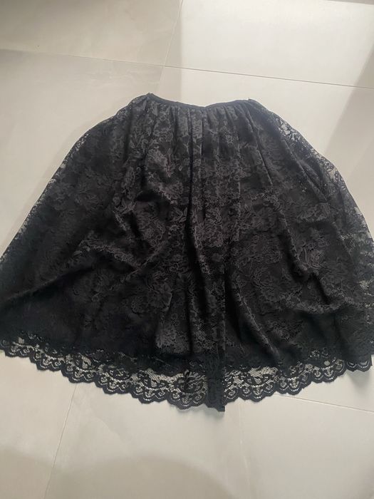 Fusta din dantela Zara de culoare neagra marimea M