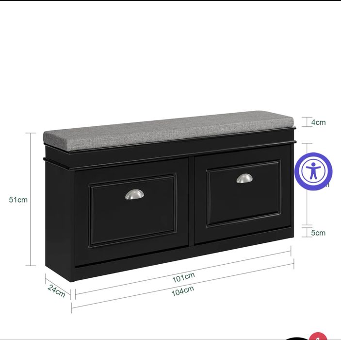 Pantofar cu banca si perna sezut, design modern, FainHaus Cluj