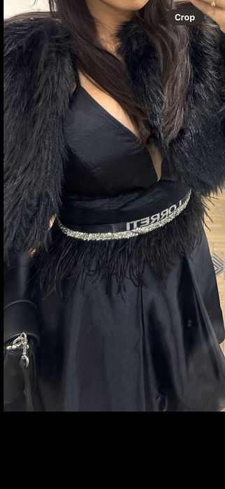 Черна къса рокля Lorreti