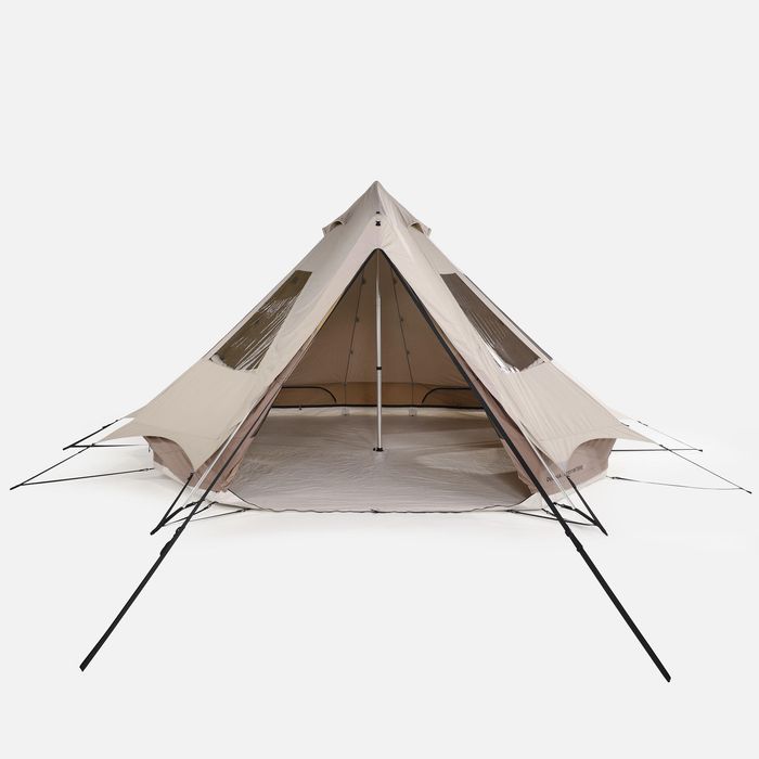 Cort de camping 5 locuri 2 camere, Tepee - produs resigilat Decathlon
