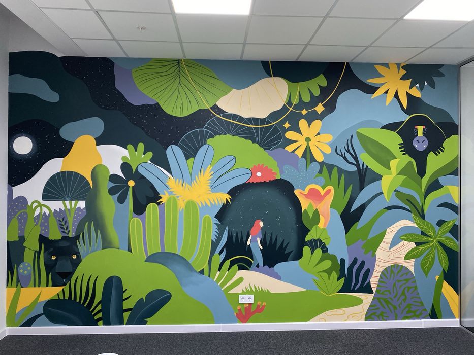 Граффити, Росписи стен, Мурал