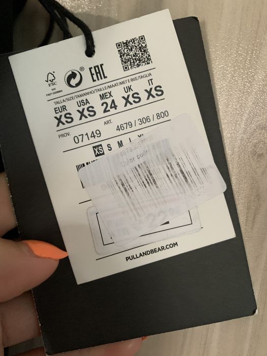 Черен панталон pull&bear