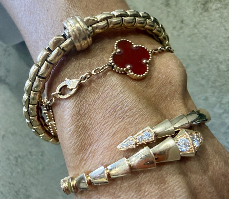 Bulgari Serpenti гривна 18к